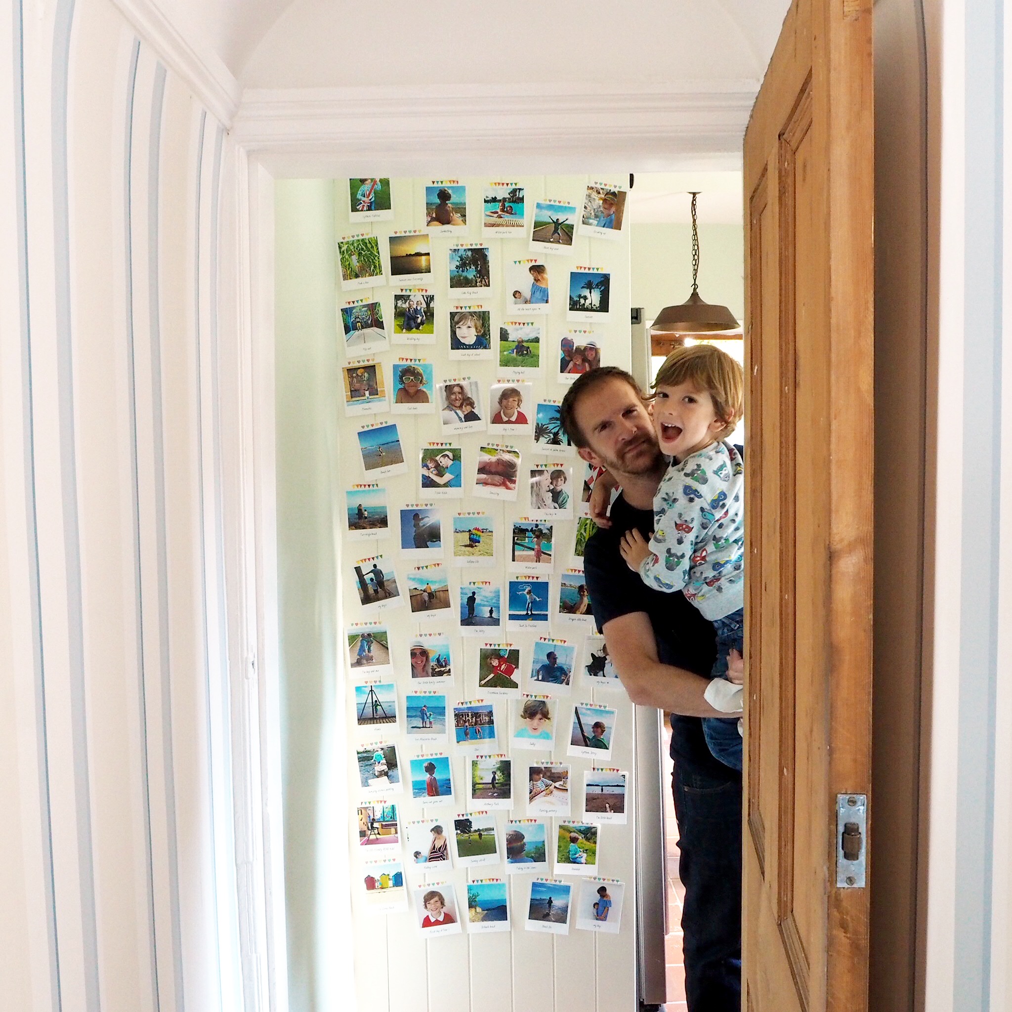 photo wall, life as our little family